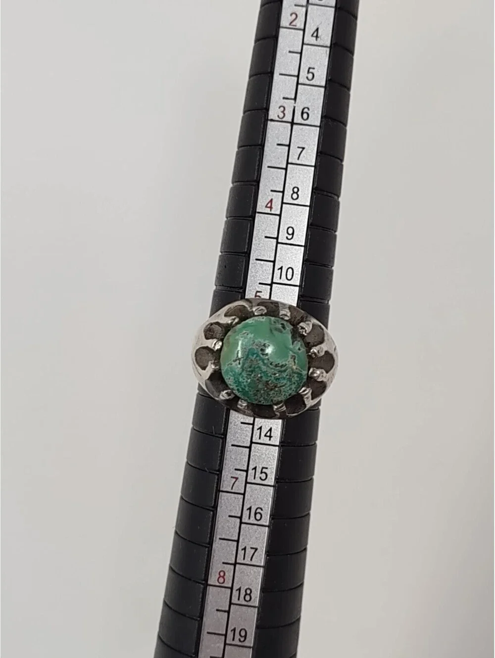 Vintage Sterling Silver 925 Turquoise Statement Ring 5.5